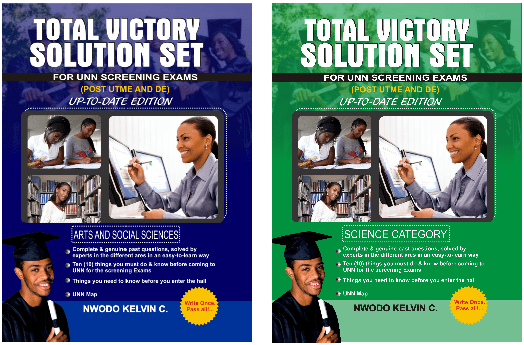 unn post utme past questions and answers total victory solution set TVSS unn post ume past questions