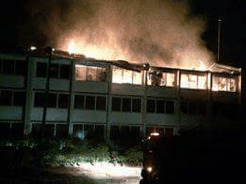 Fire Outbreak At Okeke Hall Today [Photos]