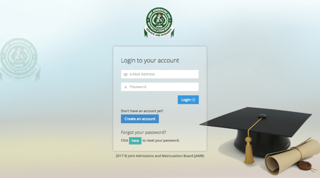 JAMB Admission Status Portal CAPS