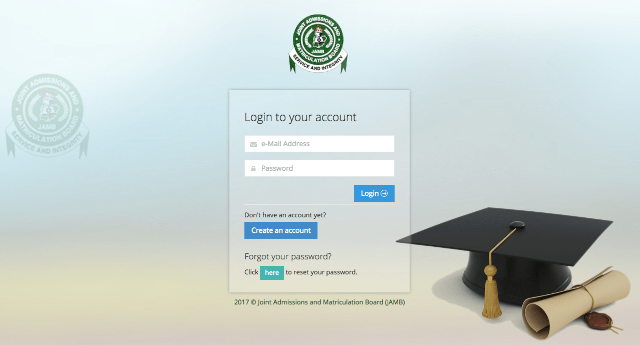 JAMB Admission Status Portal CAPS