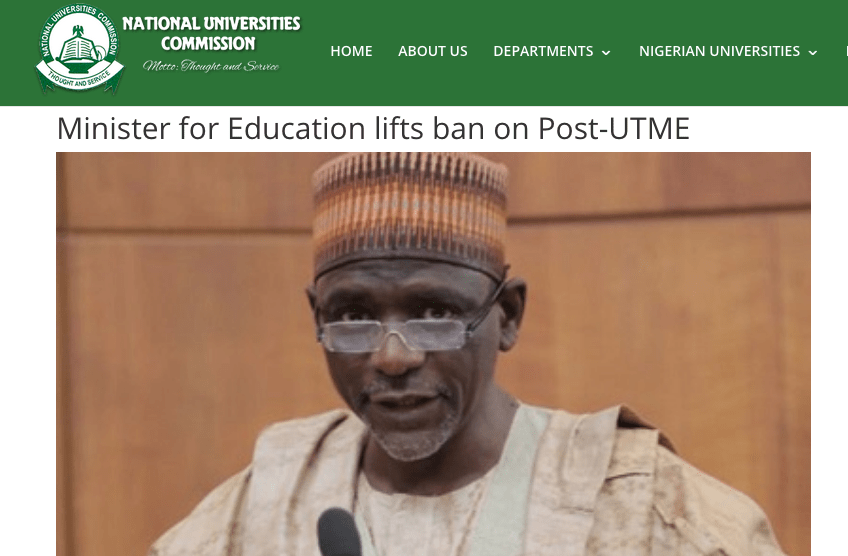 Post Utme Updates