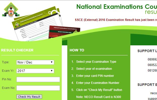 neco results released