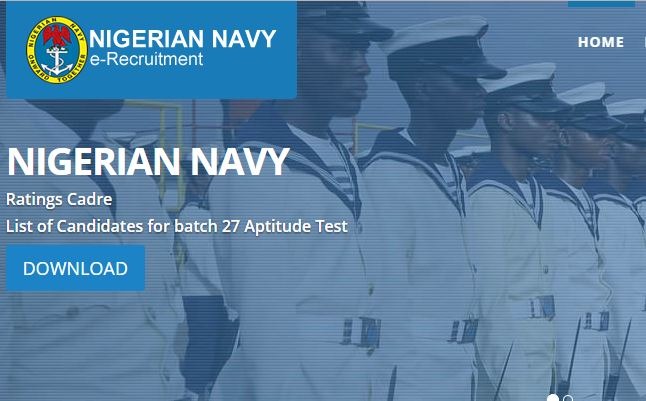 nigerian navy shorlisted candidates 2017