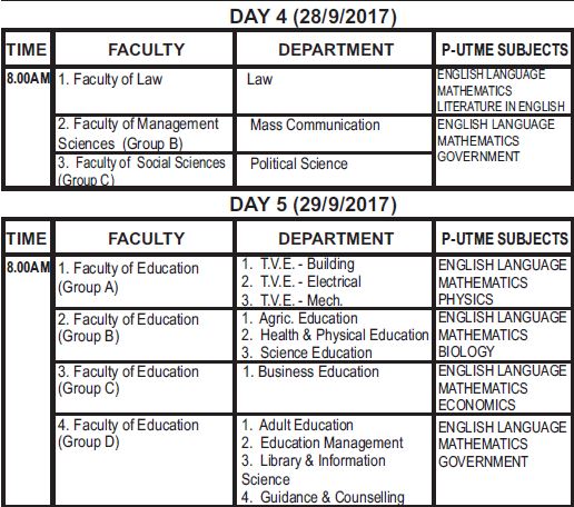 ESUT Post Utme Registration Form, Cut off Mark & Screening Date 2017/2018 -See Details