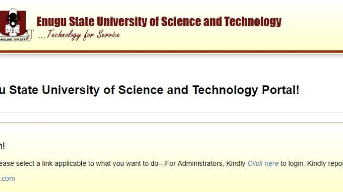 ESUT Post UTME 2019 Form, Cut off Mark & Screening Date is Out