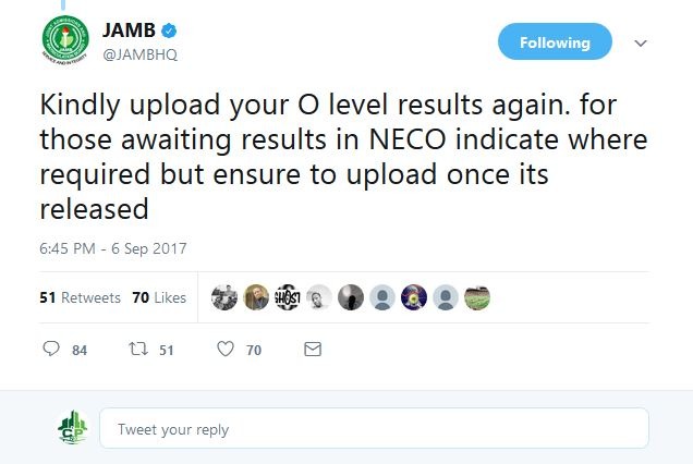 jamb olevel upload