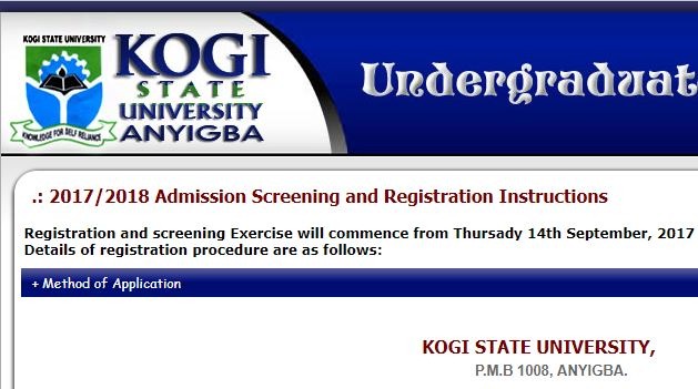 KSU Post Utme 2018 Form, Cut off Mark & Screening Date is Out