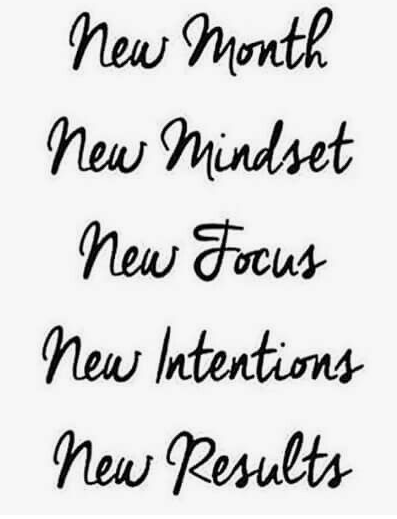 Happy new month message - new mindset