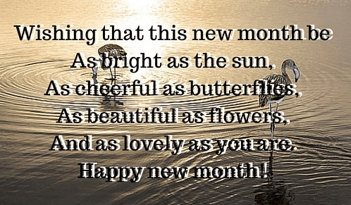 Happy new month messages wishes - as lovely as you are