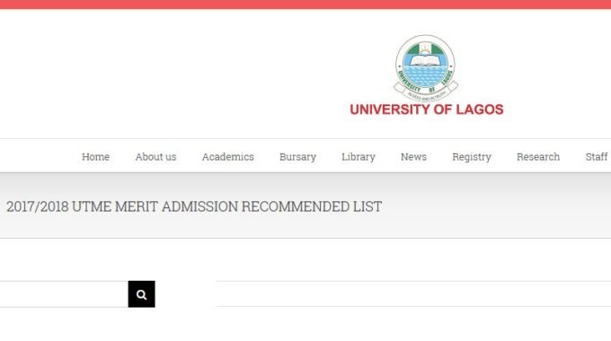UNILAG Admission List 2017/18 Updated – Check Names Here