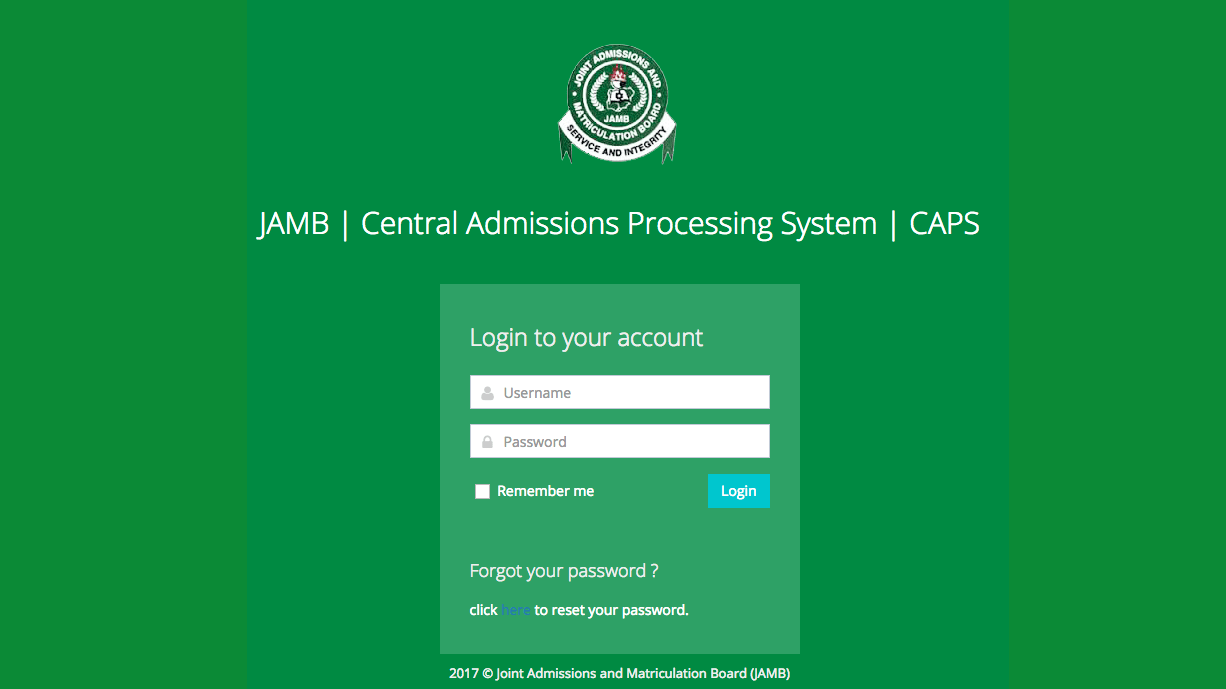 jamb caps admission