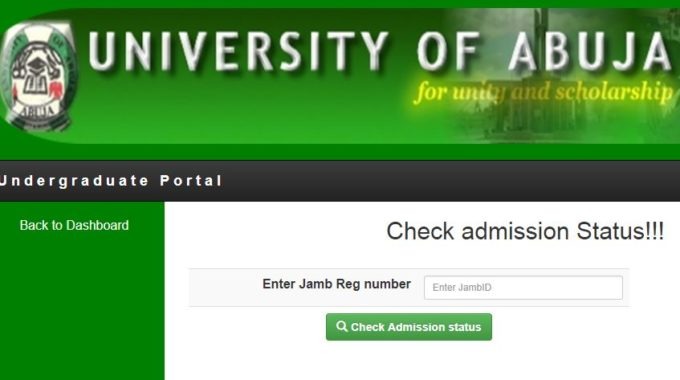UNIABUJA Admission List 2017/18 is Out – Check Merit Here