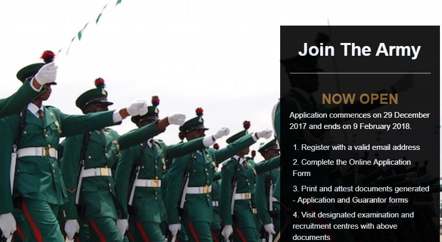 join nigerian army