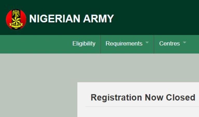 latest news Nigerian army recruitment