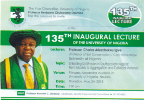 Professor Charle Igwe To Deliver UNN 135th Inaugural Lecture