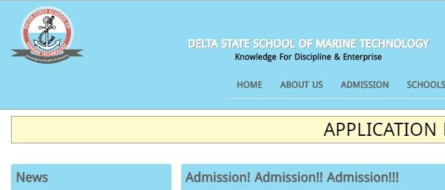 Delta School of Marine Technology Admission Form 2018/2019 is Out