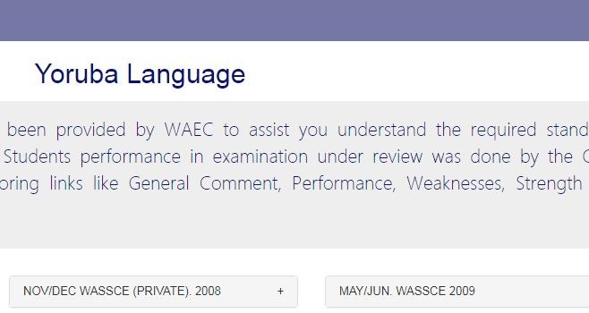 WAEC Yoruba Questions and Answers 2022 [Essay-Obj] is Out