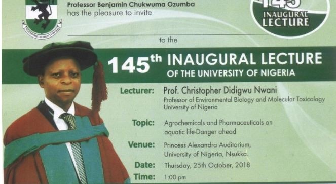 UNN 145th Inaugural Lecture Invitation From Professor Christopher Uwani