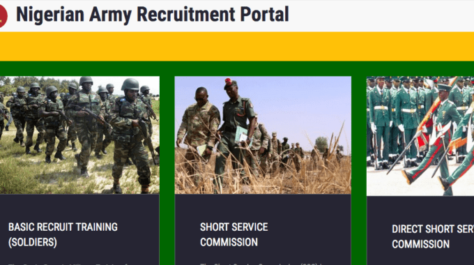 recruitment.army.mil.ng Nigerian Army 80rri Portal Website for Recruitment Registration