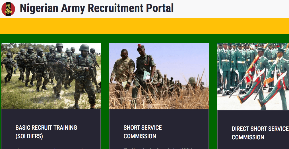 Nigerian army recruitment portal